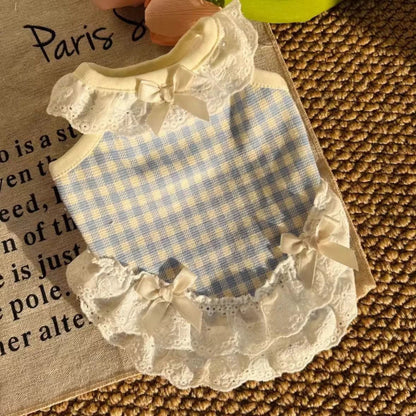 Pet Dog Cat Summer Lace Vest