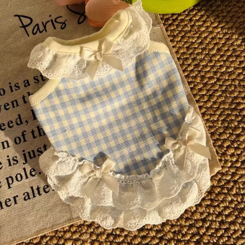 Pet Dog Cat Summer Lace Vest