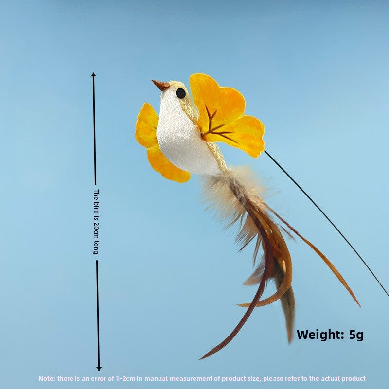 Interactive Cat Teaser Wand with Replaceable Heads