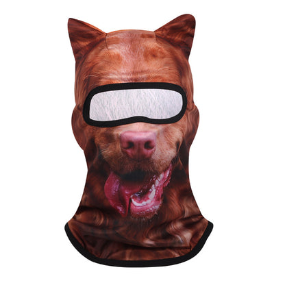3D Animal Print UV Protection Cycling Face Mask