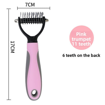 Pet Double-sided Open Knotted Comb Comb Massage Comb Cleaning Beauty Cat Comb Dog Pet Comb Pet Supplies Comb