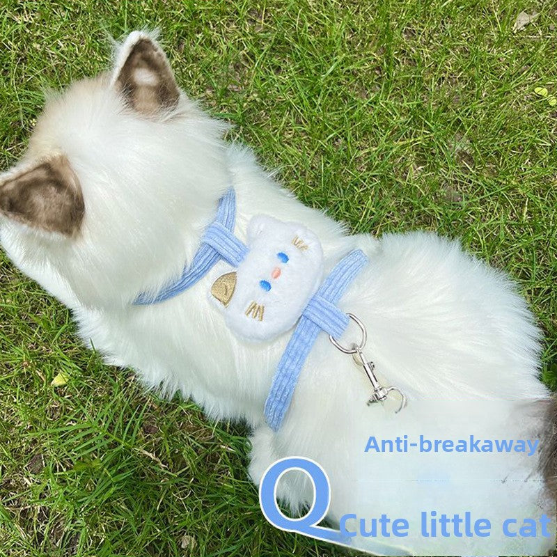 Cat Leash Anti-break Free Cat Walking Leash