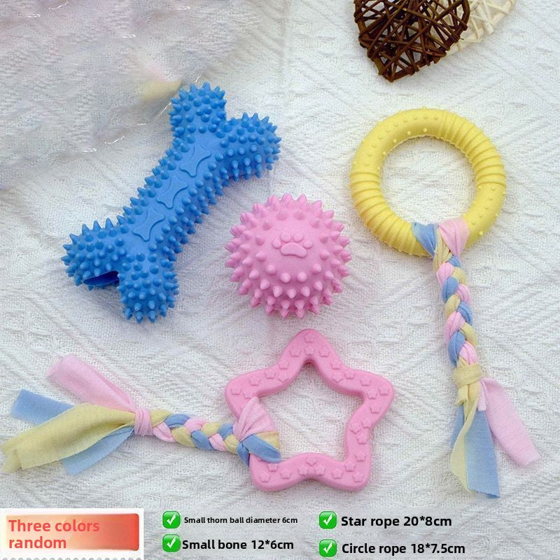 Dog Chew Toy Ball Bite Resistant Pet Dental Molar Stick