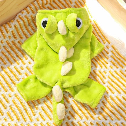 Four-Legged Pet Dinosaur Costume Winter Dog Cat Clothing
