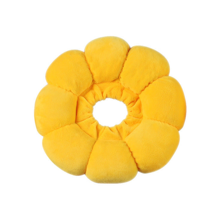 Adjustable Pet Recovery Collar Sunflower Design