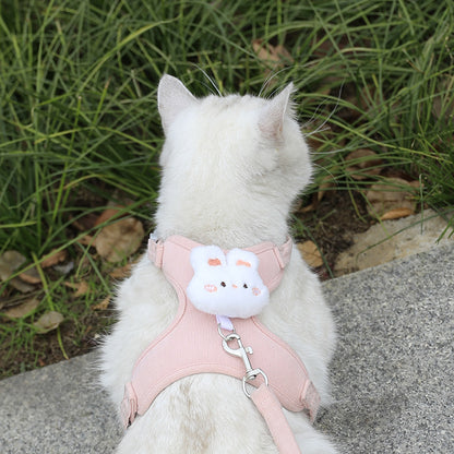 Adjustable Pet Harness with Traction Rope