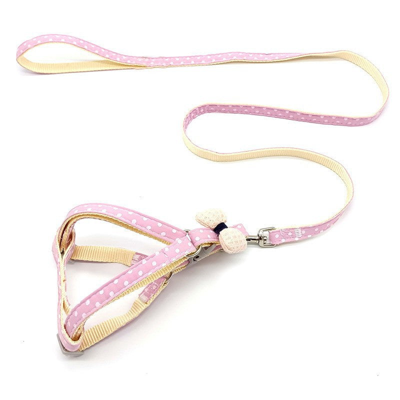 Adjustable Dog Leash Harness with Chest Strap