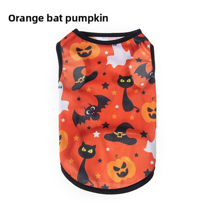 Halloween Pet Vest Pumpkin Print