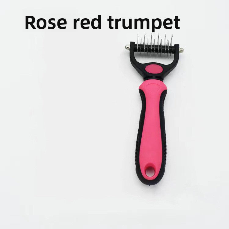 Pet Double-sided Open Knotted Comb Comb Massage Comb Cleaning Beauty Cat Comb Dog Pet Comb Pet Supplies Comb