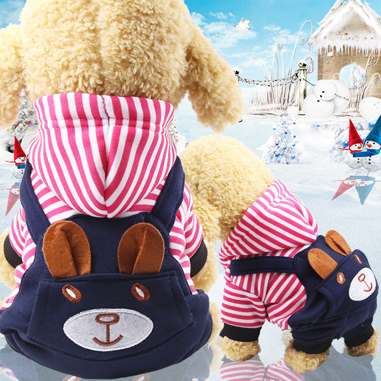 Four-Legged Pet Dinosaur Costume Winter Dog Cat Clothing