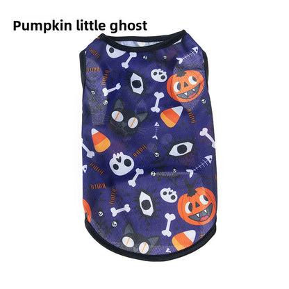 Halloween Pet Vest Pumpkin Print