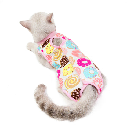 Cat Sterilization and Postpartum Recovery Vest