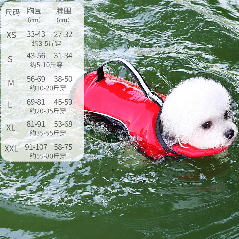 Dog Buoyancy Vest with Reflective Strips