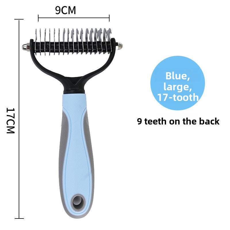Pet Double-sided Open Knotted Comb Comb Massage Comb Cleaning Beauty Cat Comb Dog Pet Comb Pet Supplies Comb