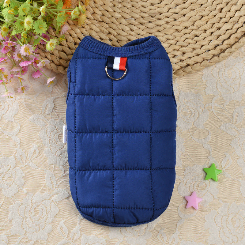 Simple Pet Dog Cat Cotton Coat Winter Clothes