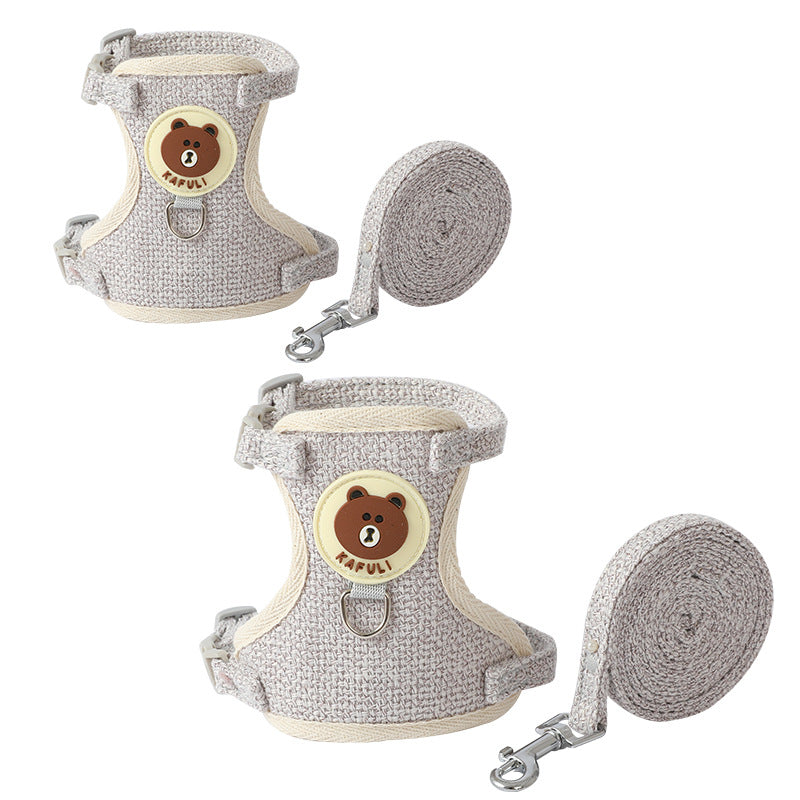 Adjustable Bear Design Pet Leash