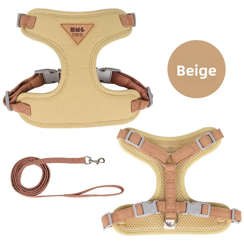 Adjustable Pet Harness Vest with Leash Rope