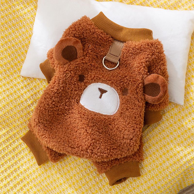 Four-legged sweater dog clothes