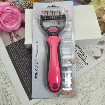 Pet Double-sided Open Knotted Comb Comb Massage Comb Cleaning Beauty Cat Comb Dog Pet Comb Pet Supplies Comb