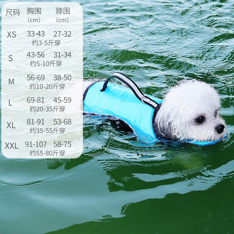 Dog Buoyancy Vest with Reflective Strips