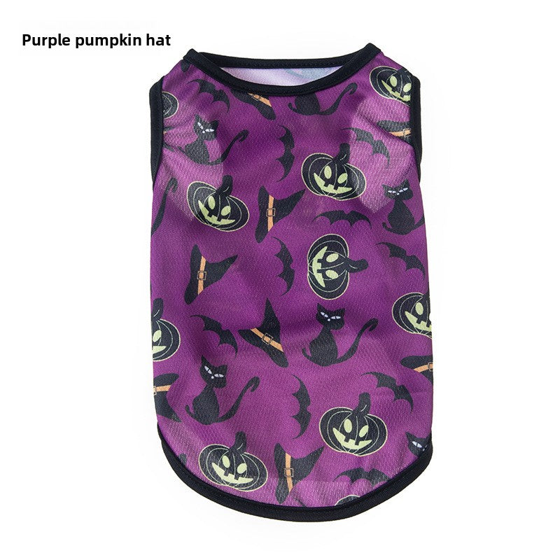 Halloween Pet Vest Pumpkin Print