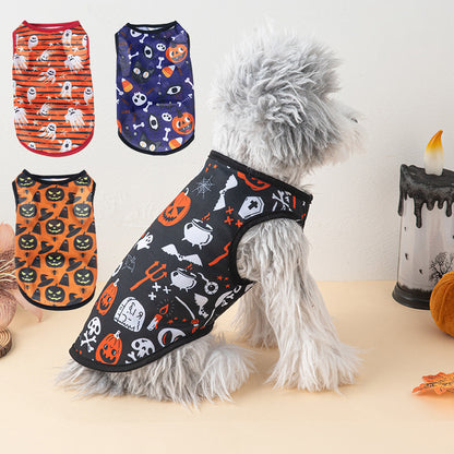 Halloween Pet Vest Pumpkin Print
