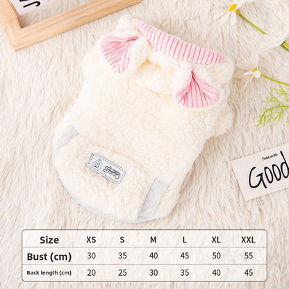 Autumn Thickened Fleece-Lined Dog Clothes for Corgis, Teddy Bears