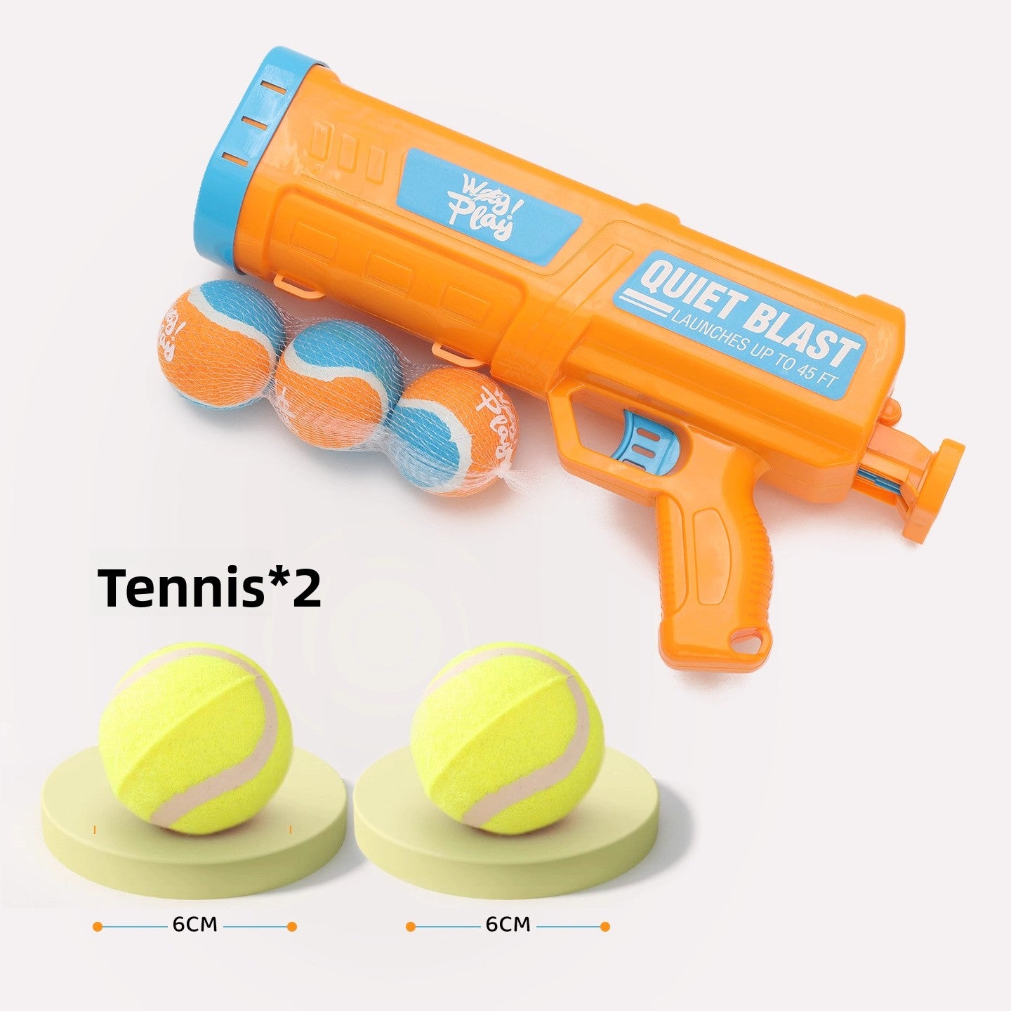 Tennis Ball Launcher Dog Toy with Balls