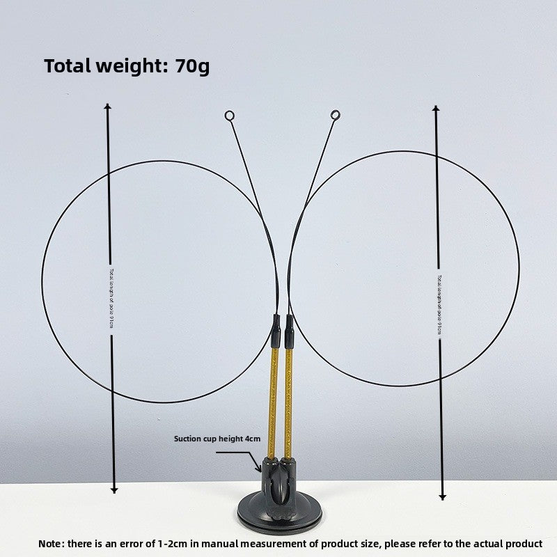 Interactive Cat Teaser Wand with Replaceable Heads
