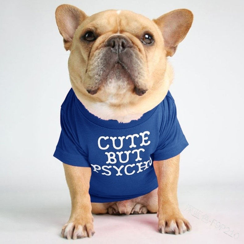 Round Neck T-Shirt Teddy Bichon Cat and Dog Clothing