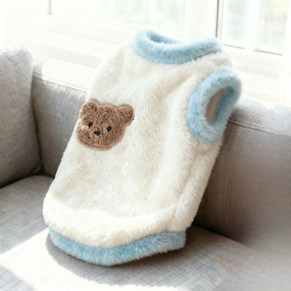 Cartoon Embroidered Plush Pet Vest