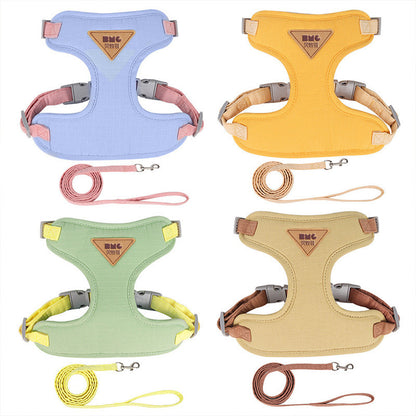 Adjustable Pet Harness Vest with Leash Rope