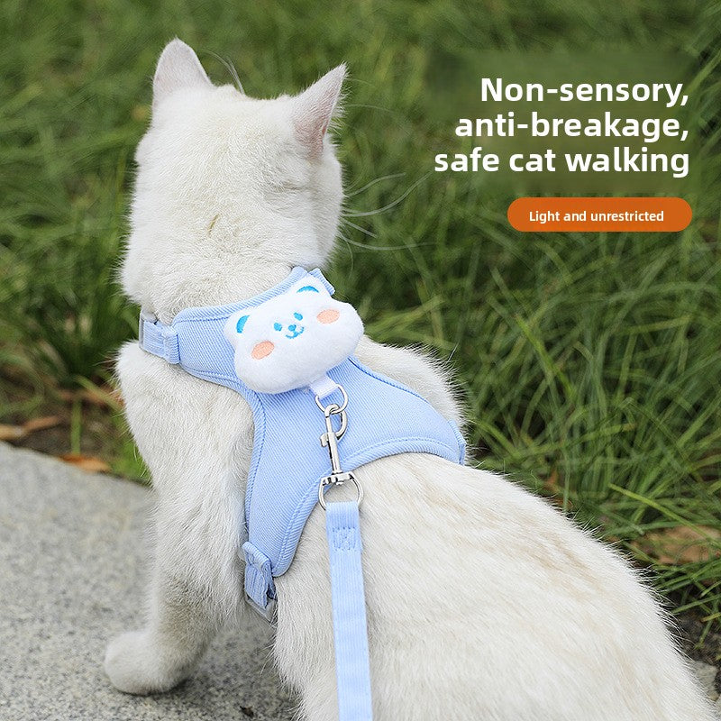 Adjustable Pet Harness with Traction Rope
