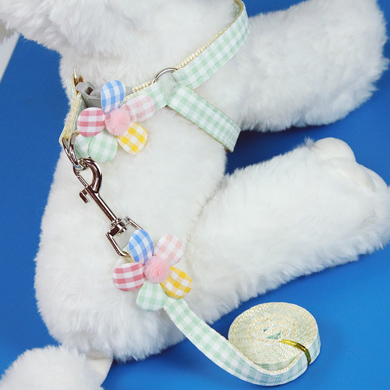 Adjustable Dog Leash Harness with Chest Strap
