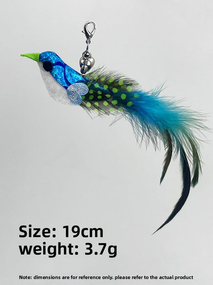 Interactive Cat Teaser Wand with Replaceable Heads