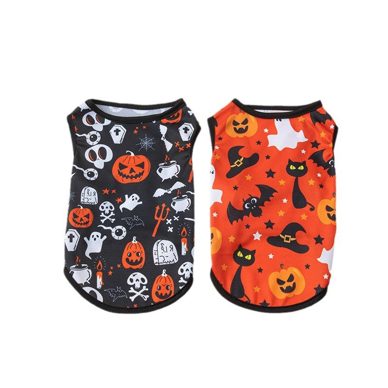 Halloween Pet Vest Pumpkin Print