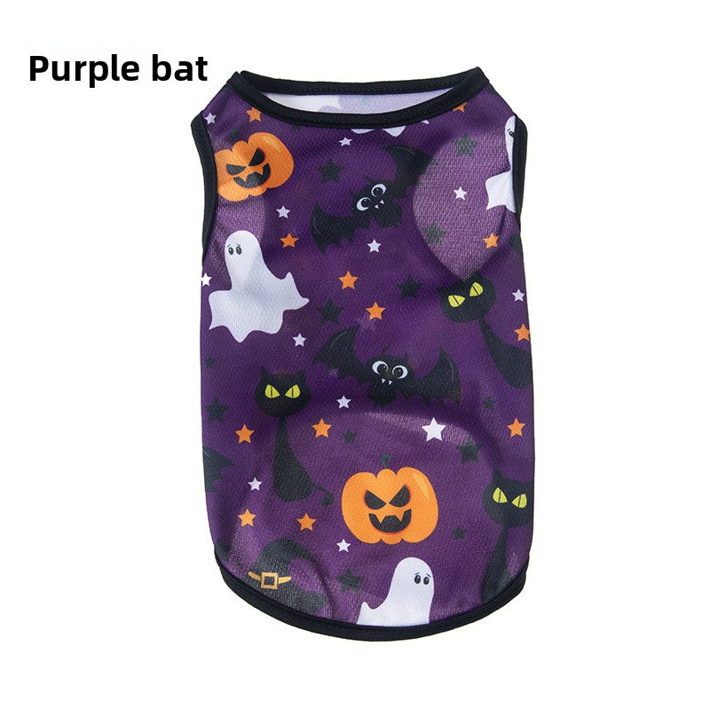 Halloween Pet Vest Pumpkin Print