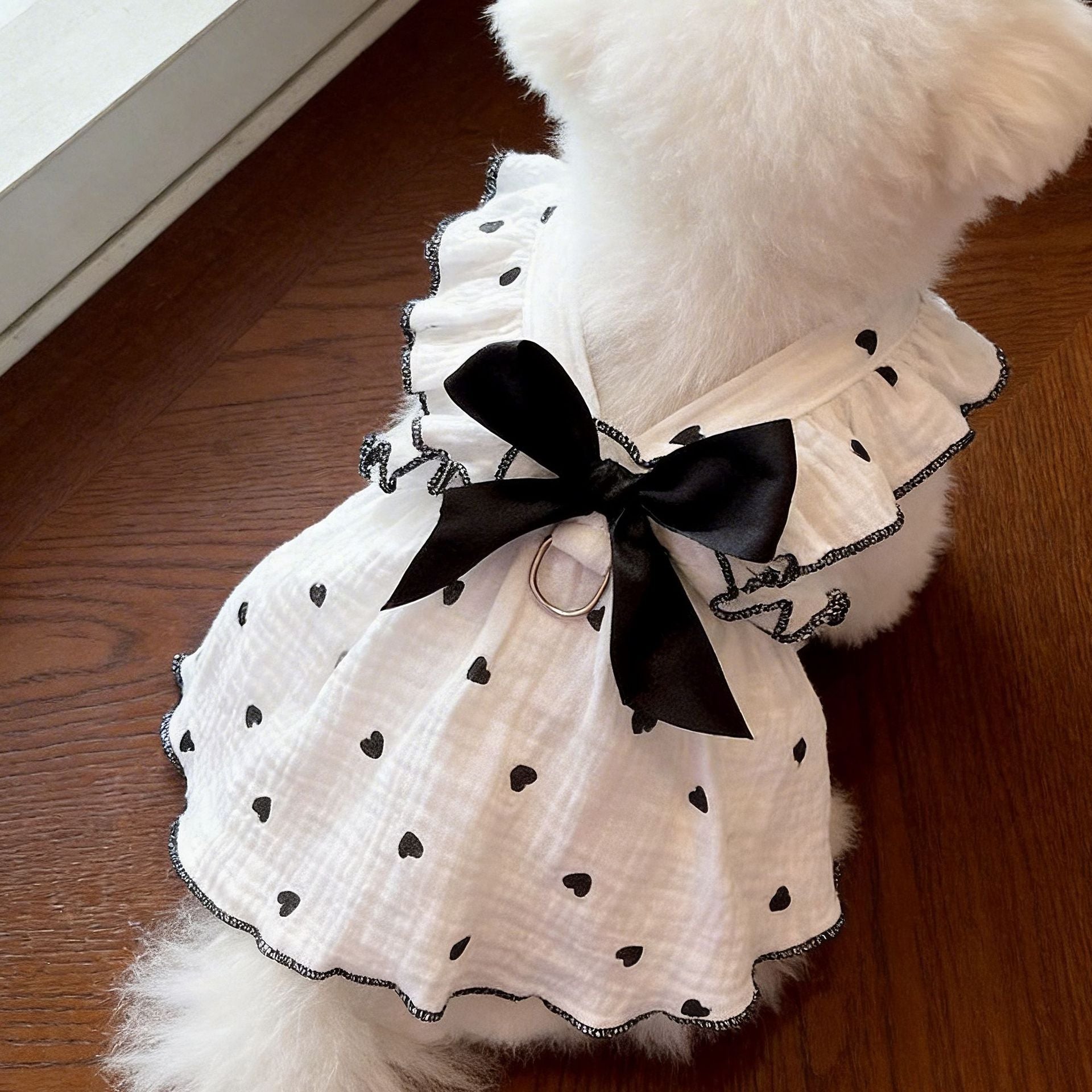 Pet Anti-Shedding Summer Dress with Leash