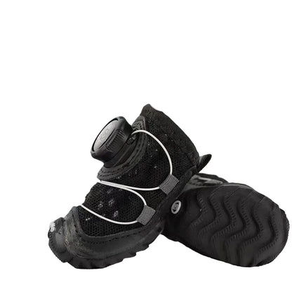 Soft Sole Dog Shoes with Snap Buttons
