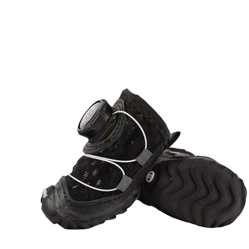 Soft Sole Dog Shoes with Snap Buttons
