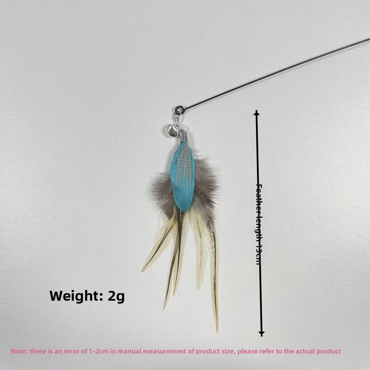 Interactive Cat Teaser Wand with Replaceable Heads