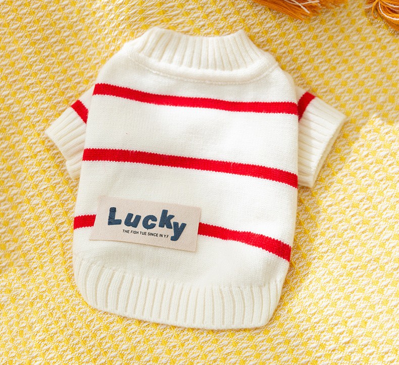 Striped Warm Pet Sweater for Cats and Dogs