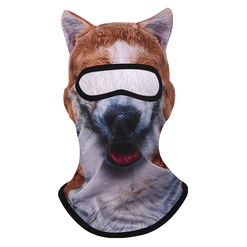 3D Animal Print UV Protection Cycling Face Mask