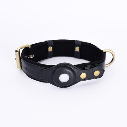 AirTag Dog Collar & Leash Set | Soft Suede AirTag Collar