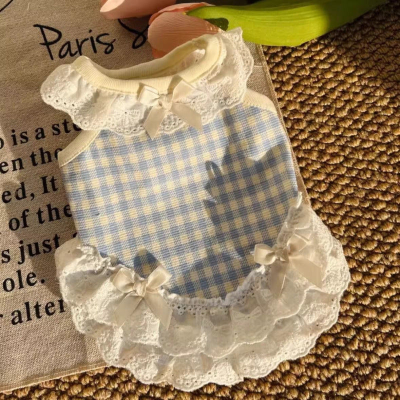 Pet Dog Cat Summer Lace Vest