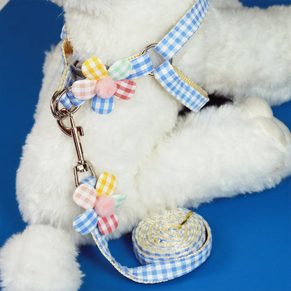 Adjustable Dog Leash Harness with Chest Strap