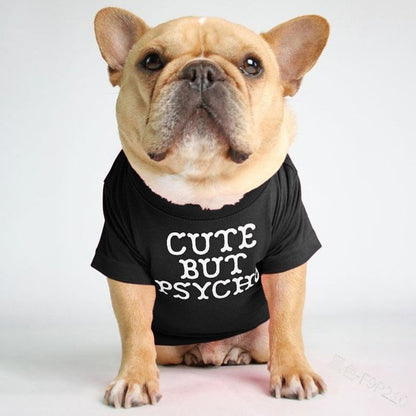 Round Neck T-Shirt Teddy Bichon Cat and Dog Clothing