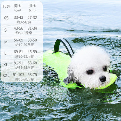 Dog Buoyancy Vest with Reflective Strips