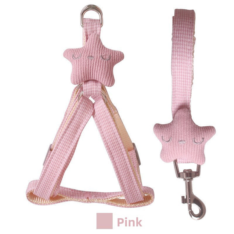 Adjustable Dog Leash Harness with Chest Strap