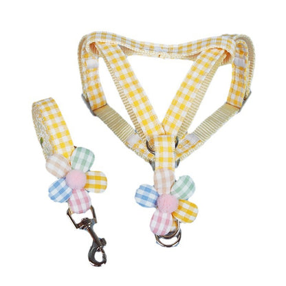Adjustable Dog Leash Harness with Chest Strap